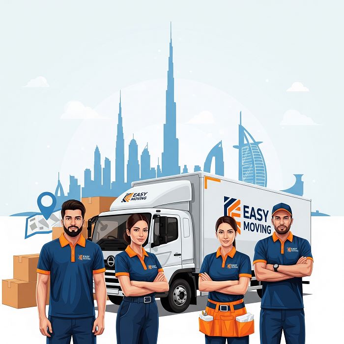 easy moving team illustration